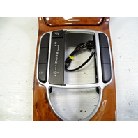 03 Mercedes R230 SL500 center console, wood trim, w/ashtray, 2306801539, walnut