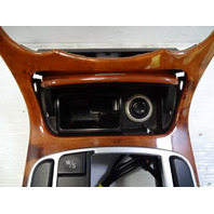 03 Mercedes R230 SL500 center console, wood trim, w/ashtray, 2306801539, walnut