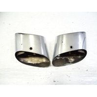 03 Mercedes R230 SL500 exhaust tips, set, left and right OEM