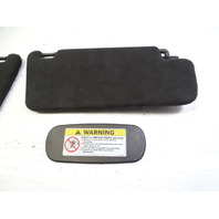 03 Mercedes R230 SL500 sunvisors, left and right, alcantara, charcoal gray, 2308101410 2308101310 SL500