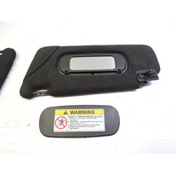 03 Mercedes R230 SL500 sunvisors, left and right, alcantara, charcoal gray, 2308101410 2308101310 SL500