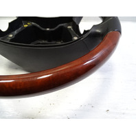 03 Mercedes R230 SL500 steering wheel, leather/wood, black designo