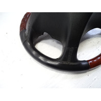 03 Mercedes R230 SL500 steering wheel, leather/wood, black designo