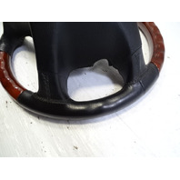 03 Mercedes R230 SL500 steering wheel, leather/wood, black designo