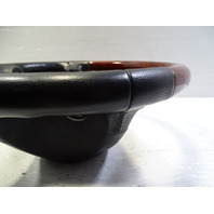 03 Mercedes R230 SL500 steering wheel, leather/wood, black designo