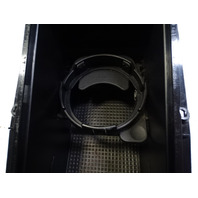 99 Mercedes R129 SL500 cup holder, on center console, blue