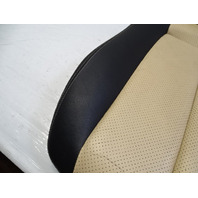 01 Mercedes R170 SLK320 seat cushion, left, bottom, black-siam beige