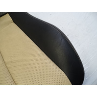 01 Mercedes R170 SLK320 seat cushion, left, bottom, black-siam beige