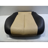 01 Mercedes R170 SLK320 seat cushion, left, bottom, black-siam beige