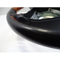 01 Mercedes R170 SLK320 steering wheel, wood/leather, black 1704601403
