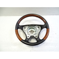 01 Mercedes R170 SLK320 steering wheel, wood/leather, black 1704601403 01 Mercedes R170 SLK320 steering wheel, wood/leather, black 1704601403