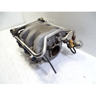 01 Mercedes R170 SLK320 intake manifold, w/fuel injectors, 1121401201, 1120700595
