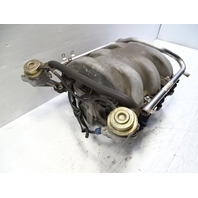 01 Mercedes R170 SLK320 intake manifold, w/fuel injectors, 1121401201, 1120700595