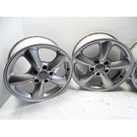 01 Mercedes R170 SLK320 wheel set, 7x16, 8x16 1704010702 1704010802 silver