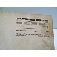 87 Porsche 928 S4 owners manual, WKD92802187