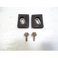 87 Porsche 928 S4 bracket set, rear hatch guide wedge, 92851205702