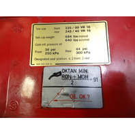 87 Porsche 928 S4 gas fuel door lid, 92850430102