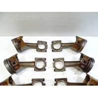 87 Porsche 928 S4 piston set of 8, OEM w/ connecting rods 92810304309 9441031100 rarst