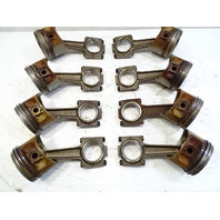 87 Porsche 928 S4 piston set of 8, OEM w/ connecting rods 92810304309 9441031100 rarst