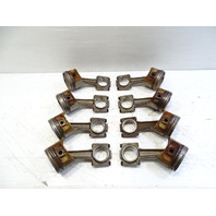 87 Porsche 928 S4 piston set of 8, OEM w/ connecting rods 92810304309 9441031100 rarst