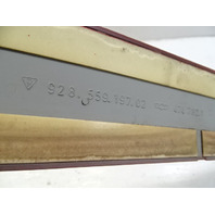 87 Porsche 928 S4 trim, door exterior lower sill moulding, left 92855919702