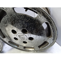 87 Porsche 928 S4 wheel set, 7x16 ET65 8x16 ET52.3 928362115 928362117 chrome