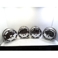 87 Porsche 928 S4 wheel set, 7x16 ET65 8x16 ET52.3 928362115 928362117 chrome