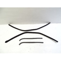 87 Porsche 928 S4 seal set, left/right door opening, black 4pc 92855557902 92855558002 92855131503