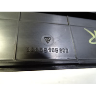 87 Porsche 928 S4 trim, door step sill, right inner, black 92855105602