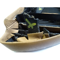 90 Mercedes R129 300SL trim, seat belt cover, left, palomino, 1299110122