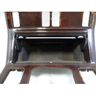 90 Mercedes R129 300SL center console w/ wood trim, w/ashtray door