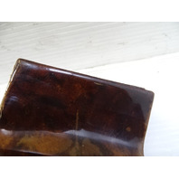 90 Mercedes R129 300SL trim, interior door handle surround wood bezel, left 1297660111