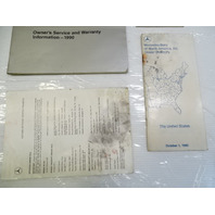 1990 Mercedes R129 300SL 500SL owners manual w/case 1295841196