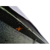 96 Mercedes R129 SL320 trim, a-pillar, interior left, gray 1296920189