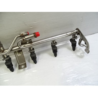 96 Mercedes R129 SL320 fuel rail w/ injectors, set of 6, 0000787323