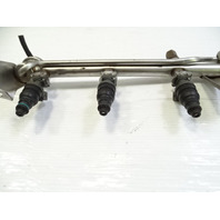 96 Mercedes R129 SL320 fuel rail w/ injectors, set of 6, 0000787323