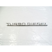 80 Mercedes W116 300SD emblem, on trunk turbo diesel, 1168171915
