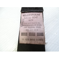 80 Mercedes W116 300SD seatbelt, seat belt, right front, black 1238600385