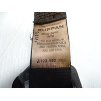 80 Mercedes W116 300SD seatbelt, seat belt, left rear, black 1238601085