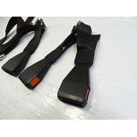 80 Mercedes W116 300SD seat belt buckle set, rear, black, 1238600469