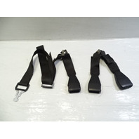 80 Mercedes W116 300SD seat belt buckle set, rear, black, 1238600469