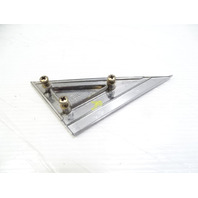 80 Mercedes W116 300SD trim, interior, mirror bolt cover plate chrome, right 1167250211