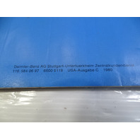 80 Mercedes W116 300SD owners manual, 1165840697
