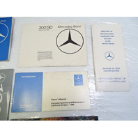 80 Mercedes W116 300SD owners manual, 1165840697