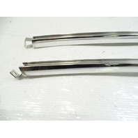 80 Mercedes W116 300SD moulding set, chrome window channel rear left/right