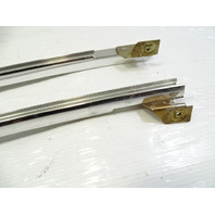 80 Mercedes W116 300SD moulding set, chrome window channel rear left/right