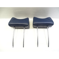 80 Mercedes W116 300SD headrest set, left and right, blue