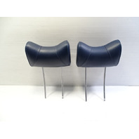 80 Mercedes W116 300SD headrest set, left and right, blue