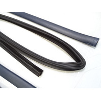 80 Mercedes W116 300SD seal set of 4, door window seal channels blue