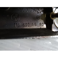 80 Mercedes W116 300SD trim, chrome trunk strip w/seal 3 pc, 1166901980